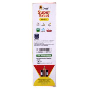 Deer Super Excel HB Pencils – Pack of 12 for Smooth Writing & Drawing
