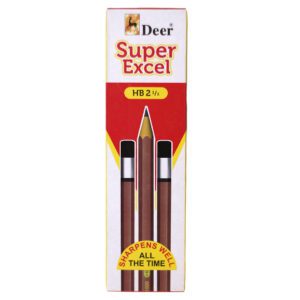 Deer Super Excel HB Pencils – Pack of 12 for Smooth Writing & Drawing