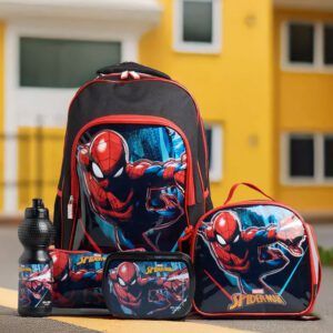 Spider-Man 5-Piece Trolley Backpack Set for Boys – Max Fashion Dubai