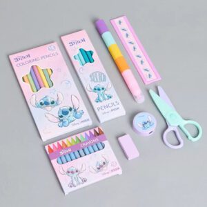 Stitch Print Stationery Set with Pouch – Max Fashion Dubai