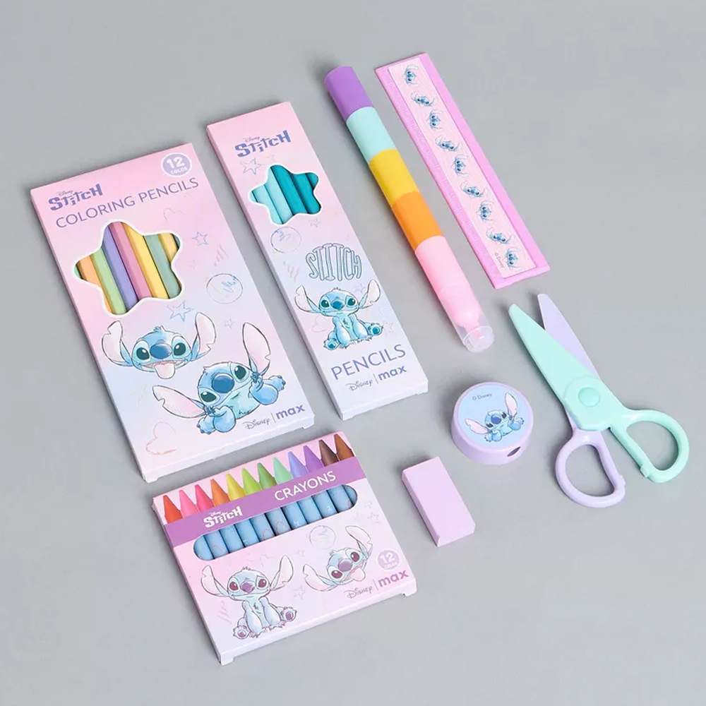 Stitch Print Stationery Set with Pouch – Max Fashion Dubai - Image 2
