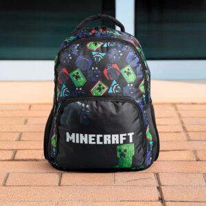 Minecraft Print Backpack with Adjustable Shoulder Straps – Max Fashion Dubai