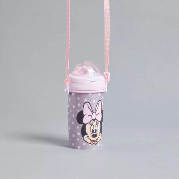 Minnie Mouse Print 450ml Water Bottle with Strap – Max Fashion Dubai - Image 2