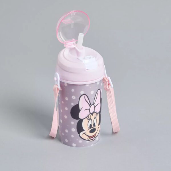 Minnie Mouse Print 450ml Water Bottle with Strap – Max Fashion Dubai - Image 3