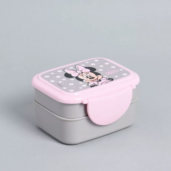 Minnie Mouse Print Lunch Box with Fork – Max Fashion Dubai - Image 2