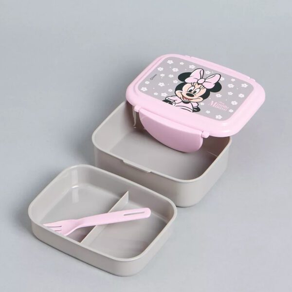 Minnie Mouse Print Lunch Box with Fork – Max Fashion Dubai - Image 3